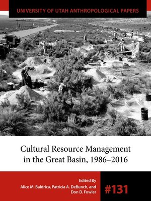 cover image of Cultural Resource Management in the Great Basin 1986–2016